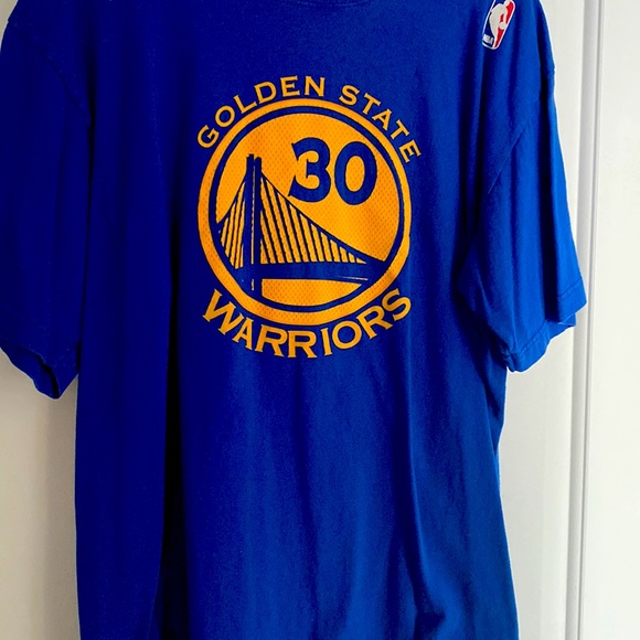 Blue Golden State Warriors Steph Curry T-shirt - Picture 1 of 2